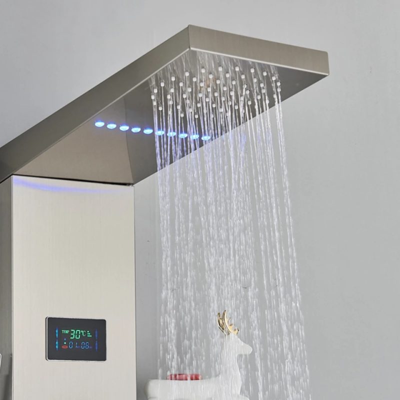 Хидромасажен душ панел Хавасу в сив цвят - ⭐Поръчай онлайн и вземи с безплатна доставка до офис на Спиди! ⭐ всичко за Вашата баня от PanelBG