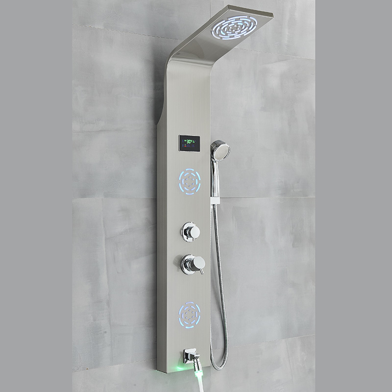 Избери Хидромасажен душ панел Тугела в сив цвят - ⭐Поръчай онлайн и вземи с безплатна доставка до офис на Спиди! ⭐ всичко за Вашата баня от PanelBG