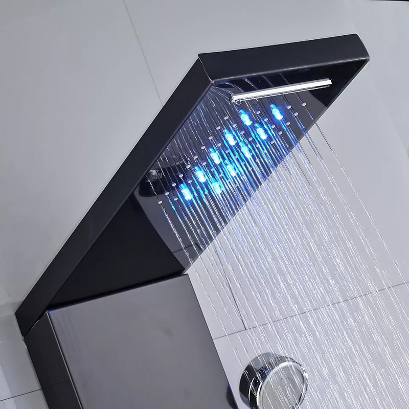 Избери Хидромасажен душ панел Игуасу II черен - ⭐Поръчай онлайн и вземи с безплатна доставка до офис на Спиди! ⭐ всичко за Вашата баня от PanelBG