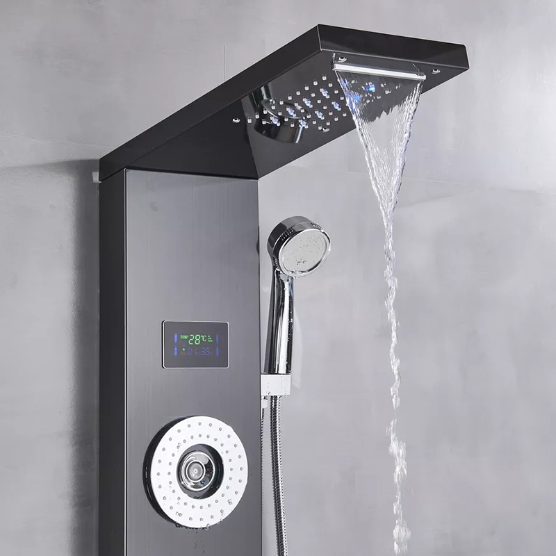 Избери Хидромасажен душ панел Анхел II черен - ⭐Поръчай онлайн и вземи с безплатна доставка до офис на Спиди! ⭐ всичко за Вашата баня от PanelBG